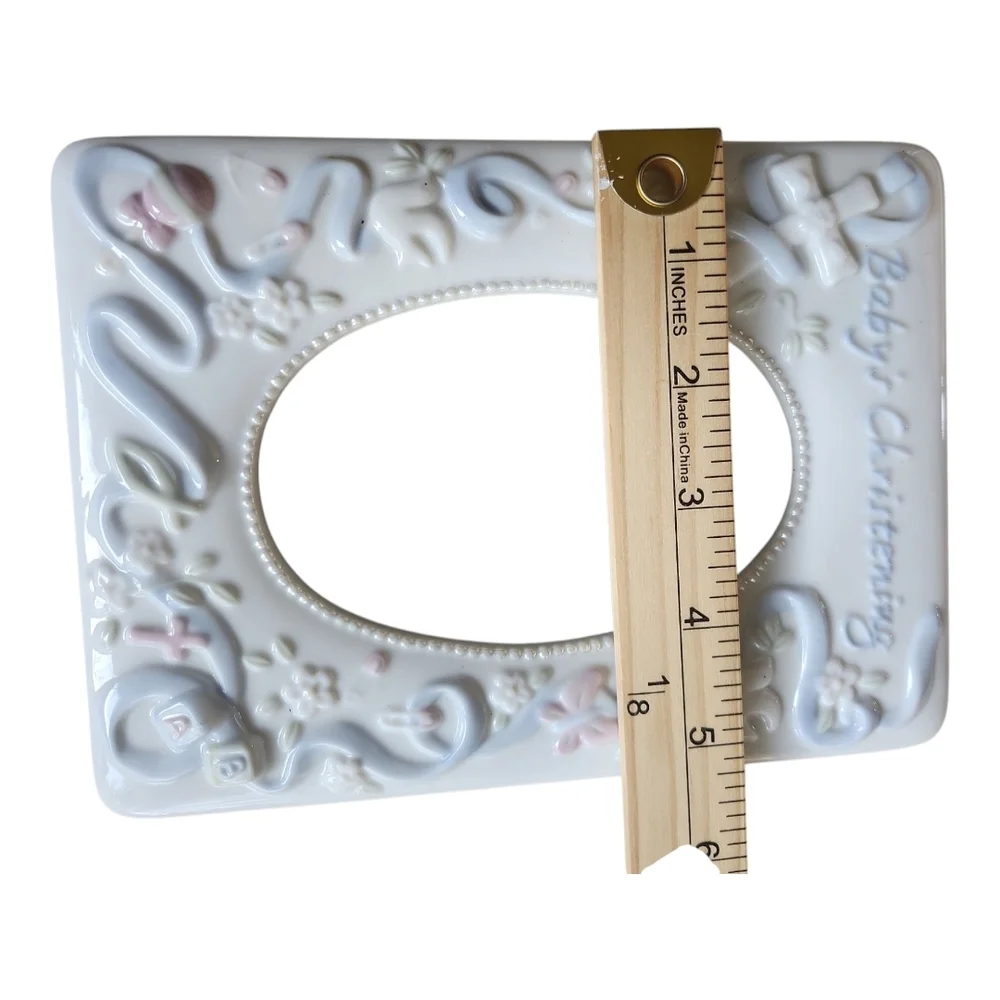 Baby's Christening Photo Frame by Russ